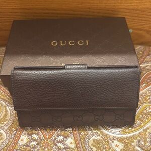 Gucci Brown Leather Wallet